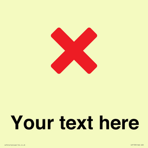 Custom plain background, red cross sign